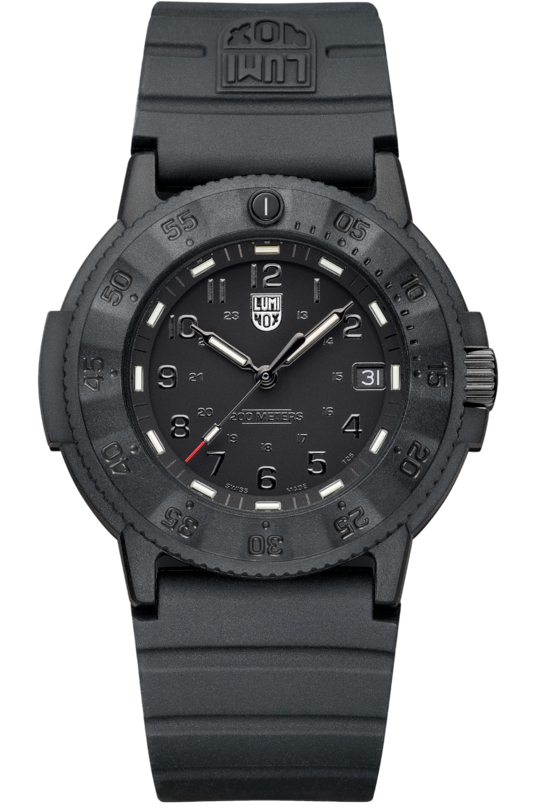 Luminox 3051 blackout evo navy deals seal swiss dive watch