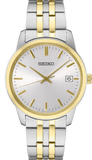 Seiko Men's Essential Two-Tone White Dial Watch - SUR402